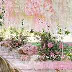 60 Pack White Pink Wisteria Hanging Flowers, Fake Hanging Flowers for Decoration, Artificial Flowers,Vines for Bedroom,Flower Garland for Home,Party,Garden, Wall,Wedding Decoration(3.6 Ft/Pcs) - Image 3