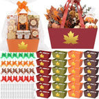 Funnymoom 24 Pack Maple Leaf Fall Thanksgiving Basket For Gifts Empty Bulk by Funnymoom