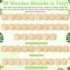 Marsui 136 Pcs Baby Shower Blocks to Decorate Game Kit, Animal - Image 4