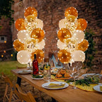 Cicicooie Centerpieces Balloon Holder Decoration with String Light 2 Set Champagne Gold Balloon Stand Kit for Floor for Propose Wedding Birthday Party - Image 4