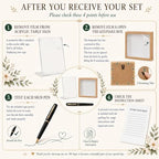 Wedding Guest Book Alternative Set with Note and DIY Wish Cards - Image 6