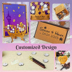 Wedding Guest Book Alternative Wooden Frame Princess Fairy Tale Keepsake - Image 5
