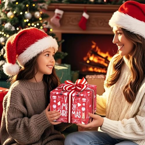 WRAPAHOLIC 30 Inch Jumbo Reversible Nutcracker Christmas Wrapping Paper - 30 Inch x 100 Feet Jumbo Roll Merry Christmas Nutcracker Wrapping Paper with Metallic Foil Shine for Xmas Holiday, Party - Image 7