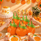 Tranqun 36 Pcs Orange Party Favor Bags with Handle Little Cutie Baby Shower - Image 6
