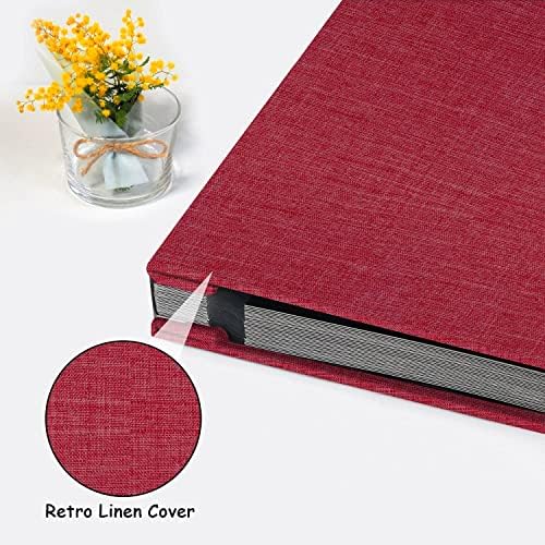 Zesthouse Photo Album Self Adhesive Pages, 60 Pages Magnetic Scrapbook Albums with Sticky Page, Photos Album Holds 8x10 & 5X7 & 4x6 & 6x8 & 3x5, Large Picture Book Ideal Gift for Family Wedding Baby - Image 4