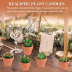 48 Pcs Succulent Candles Party Favors, Mini Tealight Candles for Wedding - Image 6