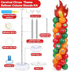 2 Sets Camping Balloon Column Stand Kit Adjustable Campfire Balloon Decor - Image 2