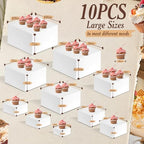 10 PCS Buffet Risers, Large Food Risers for Buffet Table, Dessert Display - Image 2