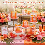 Thenshop 50 Pcs Clear Cupcake Boxes Individual 3.5 Inch, Orange - Image 4