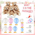 Bear Baby Shower Decorations, 185 Balloon Kit,Pink, Blue, Tea White - Image 3