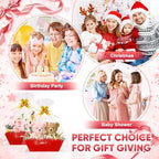5 Pack Baskets For Gifts Empty, 10x12” Red Gift Basket Kit with Clear Bags Gold Bows 200g Crinkle Cut Paper Empty Gift Baskets to Fill Large Gift Baskets for Christmas, Birthdays, Holidays, Weddings - Image 7