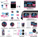 Burnouts or Bows Gender Reveal Decorations for 24 Guests - Image 7