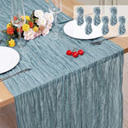 6 Pack Cheesecloth Table Runner 10Ft Christmas Gauze Boho Table Runners for Wedding Decor Bridal Shower Decorations Baby Shower Party(35" x 120") by Home
