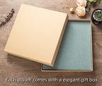 Super Large Photo Album Self Adhesive Scrapbook Album for 4×6 5×7 8×10 10×12 or Bigger Pictures DIY Magnetic Linen Cover Album 80Sheets/160Pages DIY Photo Album(Green) - Image 6