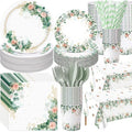 Ceenna Greenery Party Supply Decoration for 50, Sage Green by Ceenna