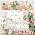 Baby in Bloom Baby Shower Decorations - 321cs Wildflower Theme Baby Shower Plates and Napkins,Floral Baby in Bloom Banner,Backdrop,Balloon,Cups,Box with Letters,Caketopper for Wildflower Baby Shower by Unknown