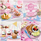 322Pcs Gender Reveal Decorations Kit (Serves 50 Guests) - Girl or Boy Gender Reveal Decorations, Disposable Tableware with Plates & Napkins, Tablecloth, Banner for Baby Shower - Image 6