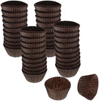CybrTrayd No.3 Glassine Paper Approximately 2,500 Pieces – 15/16” Base, 5/8” Wall Candy Cups, Brown by CybrTrayd