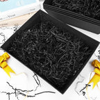 EVELOMO 6 Pack Empty Gift Baskets to Fill - 12" x 10" Large Baskets for Gifts Empty, Sturdy DIY Gifts Baskets Sets with 500g Crinkle Cut Papers for Birthdays Weddings Parties & Holidays (Black) - Image 7