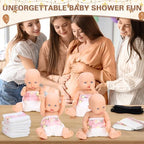 RoundFunny 33 Pcs Baby Shower Diaper Changing Game Supplies, Bear - Image 6