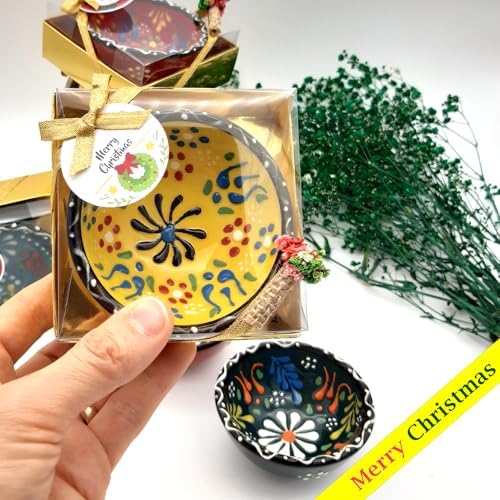Wedding Favors for Guests Bulk,Bridal Shower Favors for Guest,Set of Ceramic Bowls in Gold Box, Baby Shower Favors Bulk, Mexico Wedding Favors, Mexican Style Gift (Multi Color, Set of 40) - Image 6
