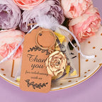 24 Rose Flower Key Chains,Flower Key Chains and Keyrings for Wedding Party Favors,Creative Valentine's Day Gifts, Decorations or Bridal Shower Keepsakes Party Favors,Roses Keychain Bulk - Image 6