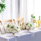 White Flowers Balls for Centerpieces: 15.7in Diam, Set of 2 - Image 3