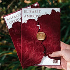 Burgundy Velvet Wedding Invitations, Elegant Flower Laser Cut Invitation with QR Code, Luxury Gold Wax Seals, Customizable Tri Fold Invitations Card (25pcs Customized Invitation) by YaboQuirkCraft
