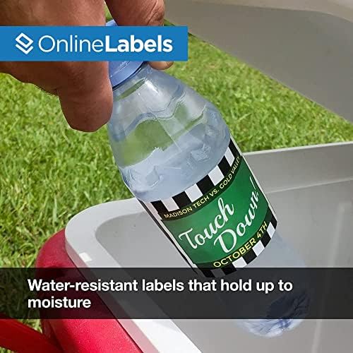 OnlineLabels 8" x 2.5" Rect. Labels - Weatherproof Polyester - 100 Sheets - Image 3