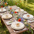 SiliFine 12 Pcs Wildflower Ceramic Bowls, 3.3" - Image 4