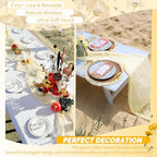 Showgeous 20 Pack Ivory Cheesecloth Table Runner, 17 x 108 Inches - Image 6