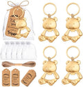 50Pack Bear Bottle Opener Keychain Baby Shower Return Favors for Guests Bear Bottle Opener with Organza Bags Tags for Birthday Wedding Decoration Return Gift Souvenirs by YKLIGTNPARTYFAVORS