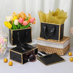 EQOREIIN 30 Pcs Metallic Paper Small Gift Bags with Handles & Tissue Paper - Image 2