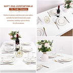 Showgeous 60x126 Inch White Rectangle Tablecloth 10 Pack Fit 7FT Table - Image 5