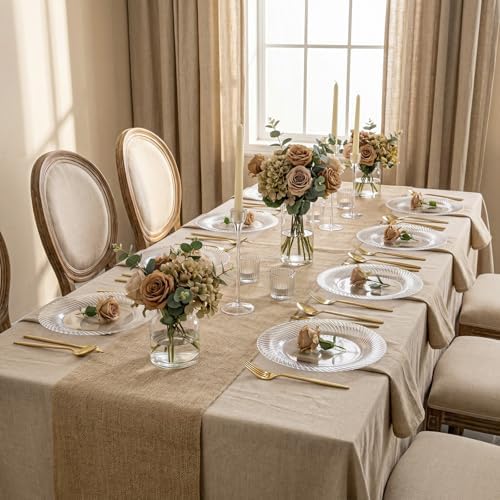 IOOOOO 100 Pcs 10" Clear Plastic Plates, Fancy Disposable Dinner Plates - Image 6
