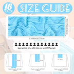 Showgeous 16 Pack Light Blue Cheesecloth Table Runner 17 x 108 Inch - Image 2