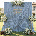 12ft x 10ft Dusty Blue Backdrop Curtains for Parties, Wrinkle Free 2 Panels Photo Backdrop Drapes Back Drop Cloth for Wedding Birthday Photography Background Decor by CO-AVE