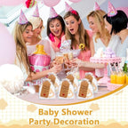 50Pcs Popping Bottle Openers Baby Shower Party Favors For Guests Baby Shower Return Favors Baby Bottle Shaped Bottle Opener Baby Shower Souvenirs With Organza Bags Thank You Cards, small, Gold - Image 6