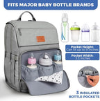 Baby Diaper Bag Backpack - Baby Bags for Boys & Girls, Large Waterproof Diaper Backpack - Baby Shower Gifts & Registry Must Haves - Travel Diaper Bags with Changing Pad & Back Zipper - Baby Boy Stuff - Image 3