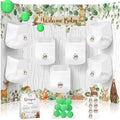 Ctosree 31 Pieces Woodland Animal Baby Shower Diaper Game 1 Diaper Baby Shower Game Board 7 Diapers 10 Plastic Balls 1 Organza Bag for Bridal Games Boy Girl by Ctosree