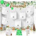 Ctosree 31 Pieces Woodland Animal Baby Shower Diaper Game 1 Diaper Baby Shower Game Board 7 Diapers 10 Plastic Balls 1 Organza Bag for Bridal Games Boy Girl by Ctosree