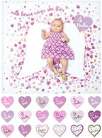 lulujo Baby First Year Milestone Blanket and Cards Set, with Brave Wings by Lulujo