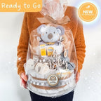 BohoStyle Diaper Cake | Baby Gift Set| New Baby Boy Gift | New Baby Gift | with Baby Lovey, Newborn Essentials, Premium Baby Care Products | Beautiful & usefull Accessories | Baby Shower Gifts - Image 2