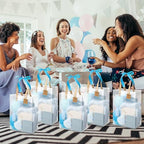 74Pcs Baby Shower Prizes for Game Winners Baby Shower Favors Gifts including Headband Hair Brush Jewelry Box with Gift Bag for Baby Shower Game Prizes Wedding Bridal Shower Favors (Blue) - Image 6