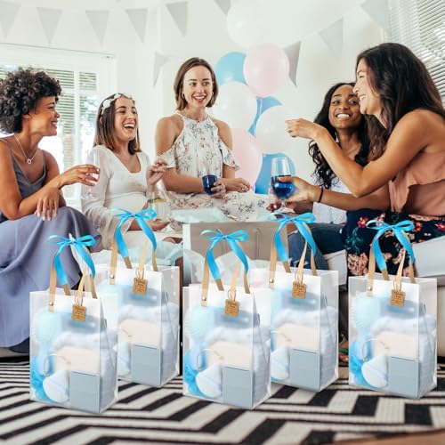 74Pcs Baby Shower Prizes for Game Winners Baby Shower Favors Gifts including Headband Hair Brush Jewelry Box with Gift Bag for Baby Shower Game Prizes Wedding Bridal Shower Favors (Blue) - Image 6