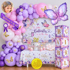 195 Pc Butterfly Baby Shower Decorations, A Little Butterfly Is On The Way by RainMeadow