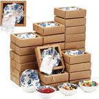 Teenyyou 150 Pack Small Ceramic Bowls Bulk Wedding Favors Blue by Teenyyou