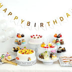 White Dessert Table Display Set, 11 PCS Metal Cake Stand Set for Party - Image 6