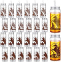 SiliFine 24 Pcs Western Party Favors Cowboy Cups with Straws and Lids by SiliFine