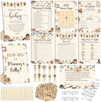 Funnymoom 426 Pcs Baby Shower Games Set Coffee Theme, 8 Activities by Funnymoom